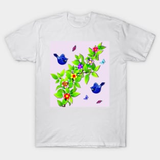 Blue Bird. Australian Bird Species T-Shirt